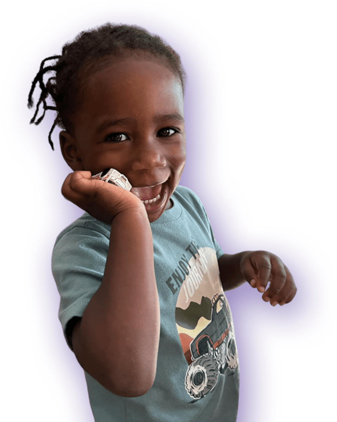 Image of a happy toddler engaging in educational play activities at a nurturing toddler child care center, highlighting the quality care and learning environment provided for young children.